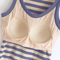 thumbnail image 4 of ClodeEU Women's Striped Scoop Neck Sleeveless Ribbed Tank Top,Casual Slim Fit Basic Camisole Blue,Women's Plus S, 4 of 5