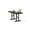 Black, variant on AwayHome 6FT Metal Patio Picnic Tables with Umbrella Hole Thermoplastic Coated Commercial Rectangular Picnic Table, Surface Mounted, Green