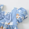 thumbnail image 6 of THDHVS Girls Casual Dresses,Summer Dresses for Girls,Toddler Kids Baby Girls Fashion Cute Short Sleeve Sweet Flower Print Dress, 6 of 7