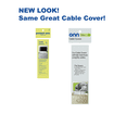 thumbnail image 5 of onn PVC Cable Covers, White, 4 Pack, 5 of 6