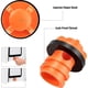 thumbnail image 3 of Eigraketly Paquete de 2 cajas refrigeradas con aislamiento para enfriador de pesca, tapones de drenaje de agua, reemplazo de bloqueo de pescado Kits de desorden para acampar Naranja, 3 of 6