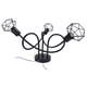 thumbnail image 4 of Lámpara De Techo, Lámpara De Araña De Hierro Hueco, Soporte Para Lámpara Colgante De 3 Cabezales, Fácil De Instalar Para Dormitorio, Oficina, Comedor, 4 of 7