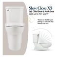 thumbnail image 6 of Toilet Seat for Potty Training, Premium Family BR631B-02, Elongated Almond/Bone, 6 of 8