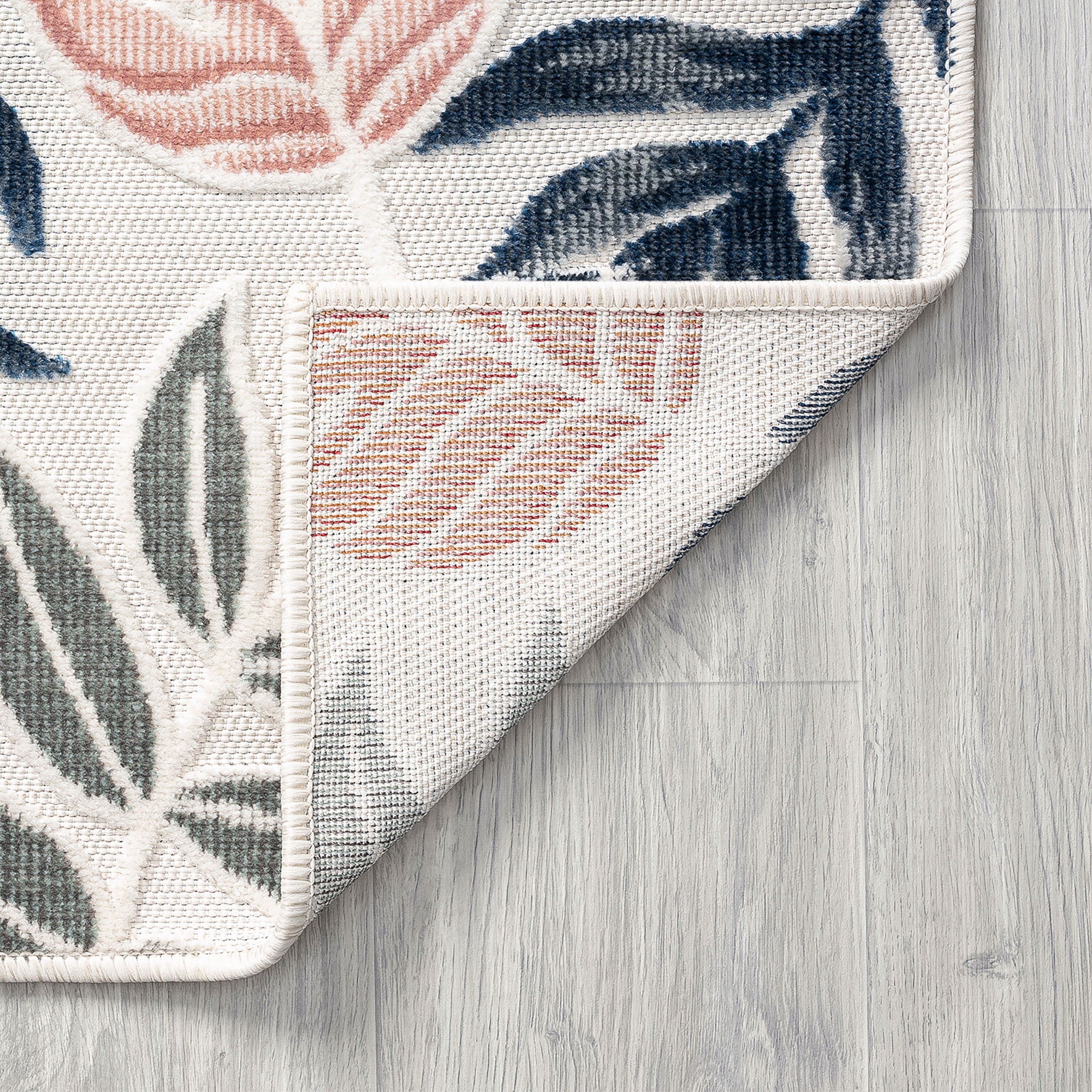 4x6 Water Resistant, Indoor Outdoor Rugs for Patios, Front Door Entry, Entryway, Deck, Porch, Balcony | Outside Area Rug for Patio | Multi-Color, Floral | Size: 3'10'' x 5'3''