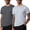 Dark Gray/Light Gray, variant on Men's 2 Pack Active Quick Dry T-Shirts Tagless Short Sleeve Tees for Running, Sports, Workout, Gym, Casual