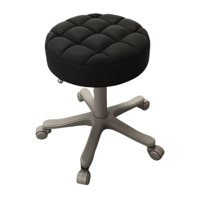 Silla de Trabajo Taburete de Bar perfecl con Ruedas Negro