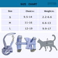 thumbnail image 2 of UPITOR Escape Proof Cat Harness and Leash Set - Lightweight and Breathable - Adjustable for Small Pets for Cat for Pet Cat Kitten Puppy Rabbit Ferret(Blue,S), 2 of 7