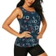 thumbnail image 2 of Fotbe Navy Blue Geometric Blusas Sin Mangas para Mujer – Estilo Casual, Corte Suelto, Slim-Fit, Cuello Redondo Deportivo, Tops de Verano para Gimnasio y Yoga-Large, 2 of 7