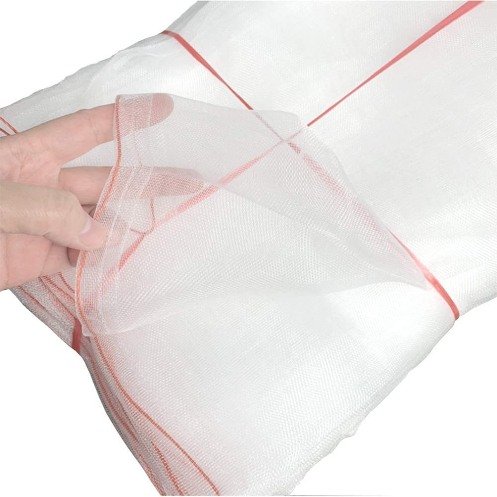 100 Fruit Protector Bags, 18"x12" Fruit Mesh Bags, Garden Mesh Bags with Drawstring, Fruit Tree Bags, Mesh Barrier Bags for Protecting Fruits and Vegetables
