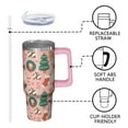 thumbnail image 3 of Christmas Stocking 30oz Tumbler with Handle and Straw, Holiday Winter Coffee Mug, Stainless Steel Insulated Cup, Santa Claus Gifts for Women, 3 of 5