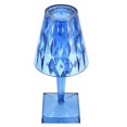 thumbnail image 4 of Lámpara de mesa Vevor cristal LED regulable carga USB azul, 4 of 5