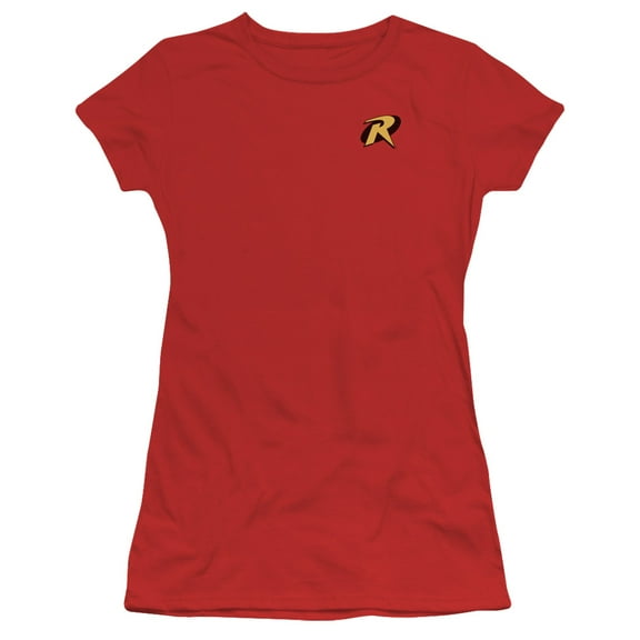 Batman Robin Logo S/S Junior Women's T-Shirt Sheer Red