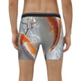 thumbnail image 2 of Men's Boxer Briefs, Koi Fish Water Soft and Breathable Mens Underwear Boxer Briefs With Widen Waist, 2 of 5