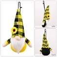 thumbnail image 4 of Sunflower Bee Gnome Doll, Faceless Plush Home Decor, Cute Spring Festival Gift, Handmade Bee-Themed Ornament, Lucky Charm for Housewarming, 4 of 8