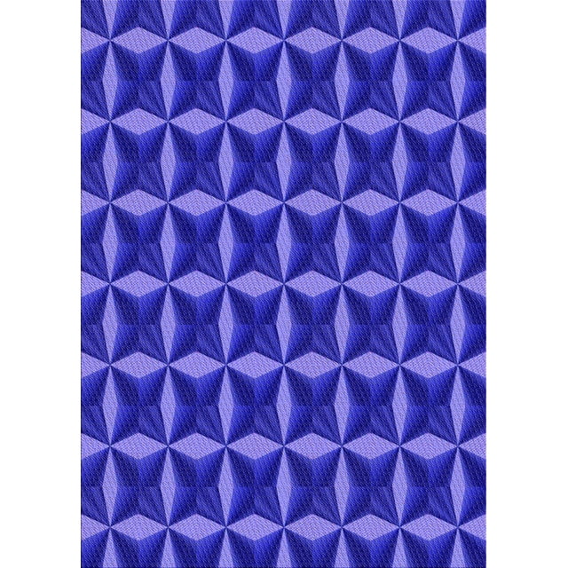 Ahgly Company Tapis d'Intérieur Lavables à la Machine, Rectangle de Transition Bleu Ardoise Clair, 2' x 4'