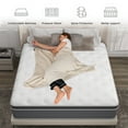 thumbnail image 3 of Mulinature 14 inch Queen Mattress,Hybrid Mattresses Medium Firm in a Box, 3 of 7