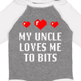 thumbnail image 4 of Inktastic My Uncle Loves Me to Bits Boys or Girls Long Sleeve Baby Bodysuit, 4 of 5