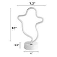 thumbnail image 6 of Jygee Ghost Shaped Halloween LED Sign Plastic Lamp Decorative Art Light Wall Decoration, 6 of 8