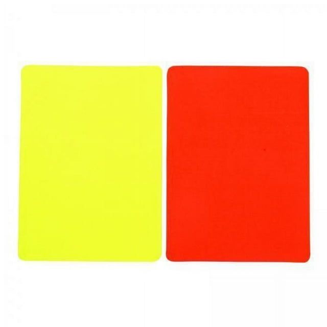 2x Juego de Tarjetas de árbitro de Fútbol, , , Tarjetas de Advertencia, Equipo de árbitro Profesional para Juegos de 2 piezas