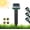 Green-Square, variant on 2026 Mole Repellent Solar Powered Stakes, Ultrasonic Outdoor Pest Repeller for Lawns & Gardens, Deer Deterrent, Green – 3 Shapes