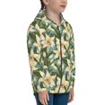 thumbnail image 5 of Pofeuu Lilies Flowers Print Teenage Zipper Hoodie Sweatshirts Hooded Casual Jackets With Pocket For Boys Girls-Medium, 5 of 6