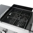 thumbnail image 6 of Mondawe Stainless Steel 4-Burner 49200 BTU Propane Gas Barbecue Grill with Lid, 4 Wheels, 6 of 10