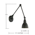 thumbnail image 6 of Dakota 1-Light Adjustable Wall Sconce in Matte Black, 6 of 6