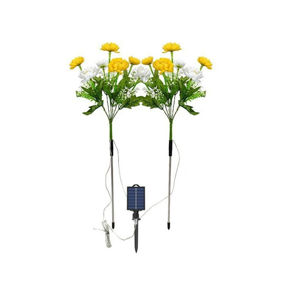 TIMIFIS Décoratives Lumières Solaires Fleurs Extérieures, Fleurs Solaires Jardin Lumières Décoratives LED Piquet Auto On/Off jusqu'à 8 Heures Éclairage & Plafond