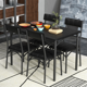 thumbnail image 5 of Juego de Comedor Pequeño para 4, Juego de Mesa Cuadrada para Cocina, Mesa de Comedor de 5 Piezas con Sillas Tapizadas en PU, Juego para Espacios Pequeños, Departamento, 5 of 6