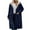 Blue, variant on Herrnalise Women's 2024 Winter Fashion Clothes Oversized Shearling Fleece Long Coats Jackets Reversible Warm Winter Coat Outerwear Wine,L