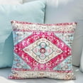 thumbnail image 5 of Boho Throw Pillow Covers 16x16 inch Set of 2 Bohemian Carpet Throw Pillows for Couch Pink Decorative Pillow Cases Farmhouse Home Decor for Sofa Porch Patio Bed Room Outdoor, 5 of 6