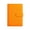 Orange, variant on Cyan A6 Binder Cover, 6-Ring PU Leather Notebook Case with Rhinestone Heart Pattern, Budget Binding Clip Cover with Card Slots & Pen Loop,Gift for Stationery Lovers