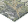 thumbnail image 4 of Addison Rugs Chantille Indoor/Outdoor Transitional Floral Gray Washable Rectangle Rug, 5' x 7'6", 4 of 6