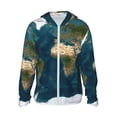 thumbnail image 2 of Lsque World Map UPF 50+ Lightweight Sun Protection Men's Women's Long Sleeve Shirt, Hoodie Performance -Medium, 2 of 9