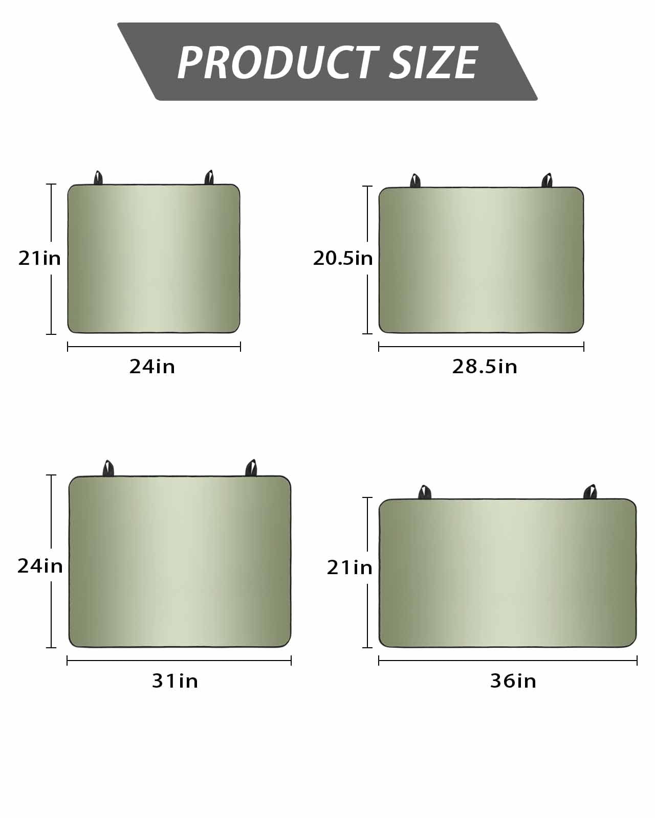 Stove Top Covers for Electric Stove, Sage Green Ombre Glass Stovetop Cover Protector, Modern Gradient Abstract Art Induction Cooktop Protector Oven Mat for Kitchen Countertop 28.5"x20.5"