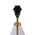 thumbnail image 6 of Better Homes & Gardens 18" Clear Glass Table Lamp with Brass Metal Base and Beige Shade, 6 of 8