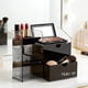 thumbnail image 5 of Uuiauoio Clear Makeup Organizer - Compartment Cosmetic and Jewelry Holder with 2 Drawers - Vanity Storage Box for Makeup, Skincare, Accessories, and Jewelry Display, 5 of 6