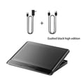 thumbnail image 1 of Refrigerador para computadora portátil Soporte de enfriamiento para computadora portátil de altura ajustable hueco de aleación de aluminio con Juegos de teclado y mouse para computadora No. 4, 1 of 1