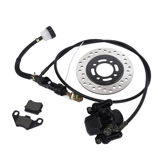 Hydraulic Disc Brake Kit, Functional Metal Rugged Durable Brake Pad for 50cc To 250cc Dirt Bike Quad ATV Go Kart