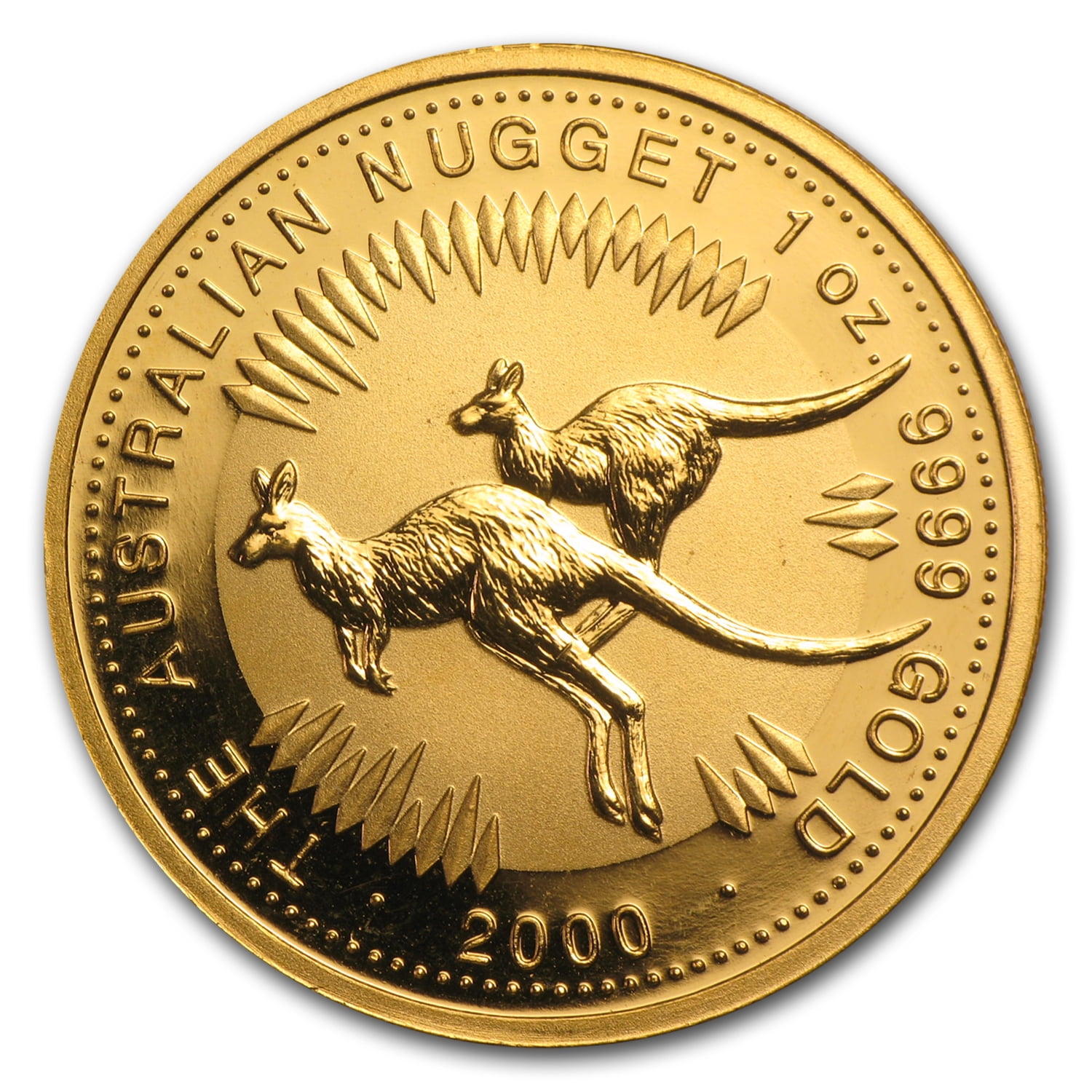 Perth Mint 2000 Australia 1 oz Gold Nugget BU Perth Mint 2000 Australia 1 oz Gold Nugget BU