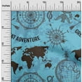 thumbnail image 2 of oneOone Viscose Jersey Light Blue Fabric Tea Kettle Fabric For Sewing Printed Craft Fabric By The Yard 60 Inch Wide, 2 of 7