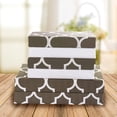 thumbnail image 2 of Elegant Comfort 6 Piece Bed Sheets Full White Quatrefoil 1500 Series Polyester, 2 of 5