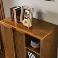 thumbnail image 5 of Jopath Modern Rattan Sideboard Cabinet, Buffet Cabinet with Adjustable Shelf & Solid Wood Feet & Rattan Cabinet Doors for Entryway Hallway Living Room Kitchen Dining Room Light Wood, 5 of 8