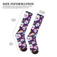 thumbnail image 4 of Rateoe Skull colorful mushroom rainbow Compression Socks for Women and Men 20-30mmHg-Circulation Support Socks Knee High Nurse Pregnant Running Medical and Travel Athletic, 4 of 7