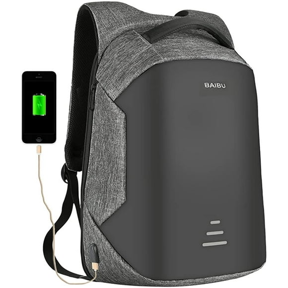 Anti-theft Travel Backpack 16' Laptop Bag with USB Charging Port Work School Bag