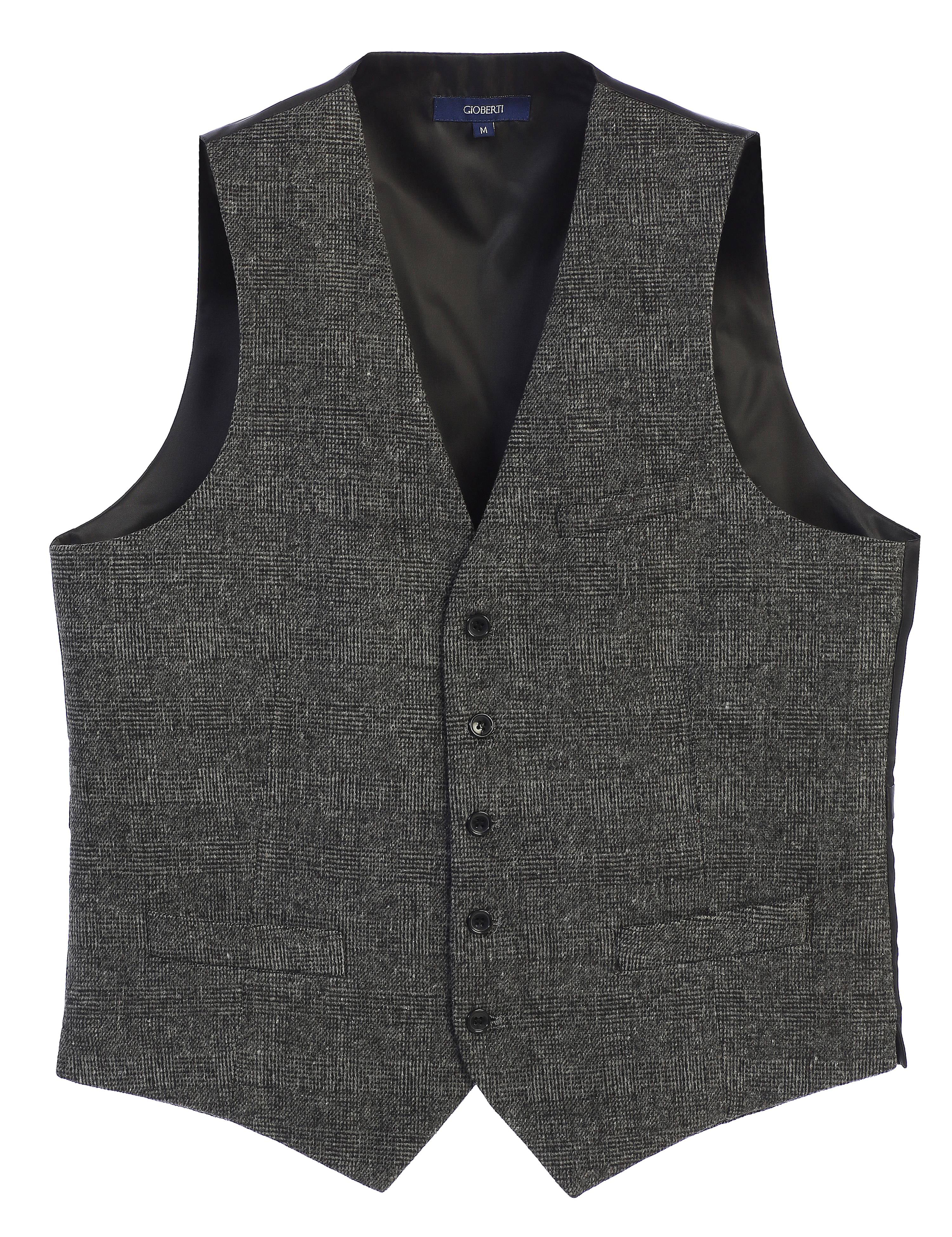 Gioberti - Gioberti Men's 5 Button Slim Fit Formal Herringbone Tweed ...