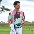 thumbnail image 3 of Balery Cats On Broomstick Camisa Polo de Hombre con Estampado, de Manga Corta y Tejido Medio, Camisa Tipo Golf Polo-3X-Large, 3 of 6
