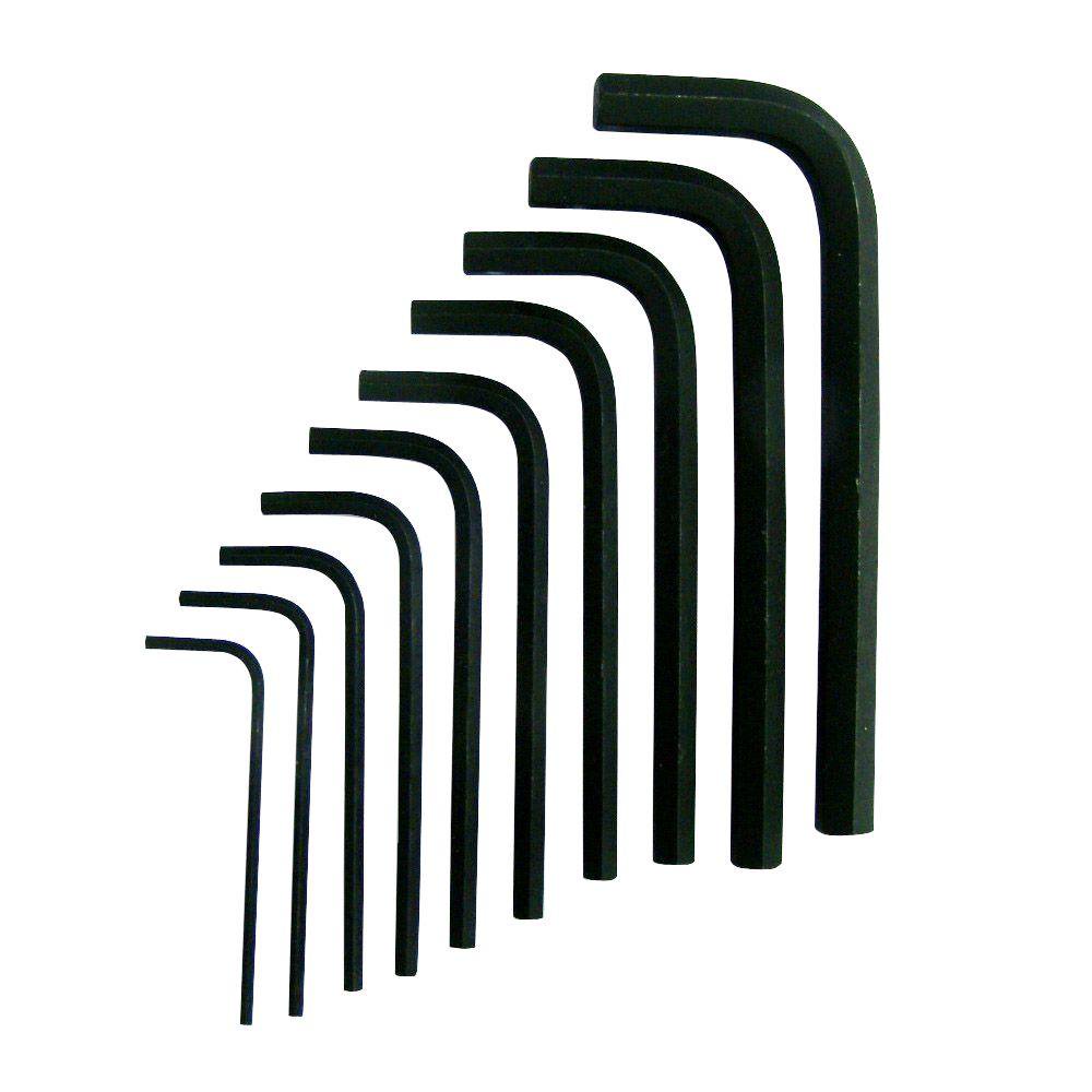 Husky Hex Key Set 10 Piece Allen Wrench Metric Short Arm Alloy Steel