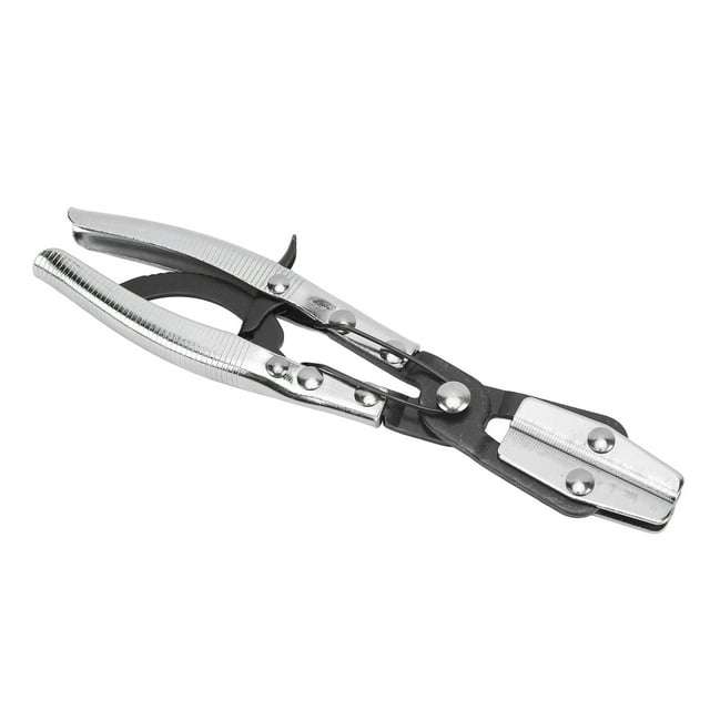 Line Pinch Off Plier, Universal High Efficiency Ratcheting Hose Pinch Off Plier Damage Free For Radiator Brake System 10in / 25.4cm