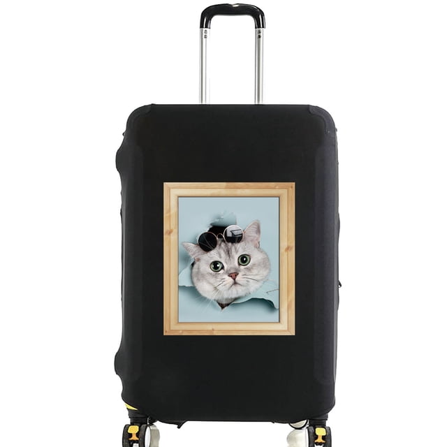 Animal Series Printed Pattern Travel Essentials Bag with 18-32 Inch Capacity Travel Accessories Trolley Case Protective Cover 8animal 054 XL